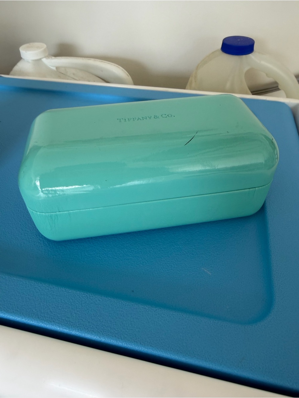 Tiffany & Co. Sunglasses case Blue-Green